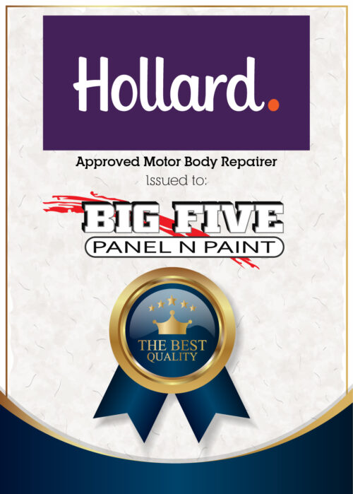 Hollard Motor Body Repairer Endorsement Plaque